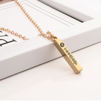 Fashion Simple Style Geometric Waves Stainless Steel Enamel Plating Necklace main image 1