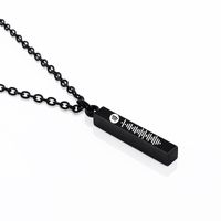 Fashion Simple Style Geometric Waves Stainless Steel Enamel Plating Necklace main image 2
