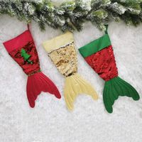 Christmas Fashion Fish Tail Sequin Cloth Party Hanging Ornaments main image 5