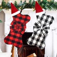 Christmas Fashion Plaid Polyester Party Hanging Ornaments main image 1