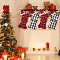Christmas Fashion Plaid Polyester Party Hanging Ornaments main image 4