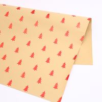 Christmas Fashion Christmas Tree Snowflake Elk Kraft Paper Festival Gift Wrapping Supplies sku image 3