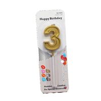Birthday Number Paraffin Party Candle 1 Piece main image 2