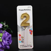 Birthday Number Paraffin Party Candle 1 Piece sku image 3