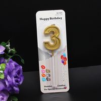 Birthday Number Paraffin Party Candle 1 Piece sku image 4