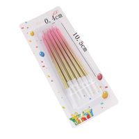 Birthday Gradient Color Paraffin Party Candle 1 Set main image 2