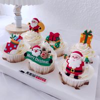 Christmas Christmas Tree Santa Claus Christmas Socks Plastic Party Cake Decorating Supplies 1 Piece main image 5