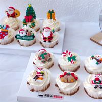 Christmas Christmas Tree Santa Claus Christmas Socks Plastic Party Cake Decorating Supplies 1 Piece main image 4