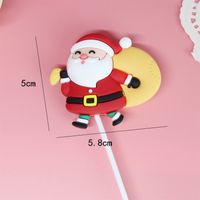 Christmas Christmas Tree Santa Claus Christmas Socks Plastic Party Cake Decorating Supplies 1 Piece sku image 7