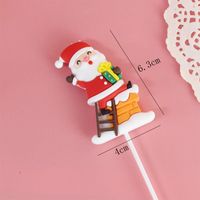 Christmas Christmas Tree Santa Claus Christmas Socks Plastic Party Cake Decorating Supplies 1 Piece sku image 8