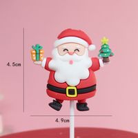 Christmas Christmas Tree Santa Claus Christmas Socks Plastic Party Cake Decorating Supplies 1 Piece sku image 12