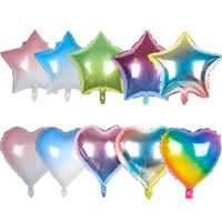 Birthday Star Heart Shape Aluminum Film Party Balloons main image 1