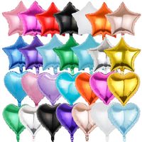 Birthday Star Heart Shape Aluminum Film Party Balloons main image 5