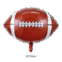 Children's Day Birthday Baseball Rugby Aluminum Film Party Balloons sku image 8