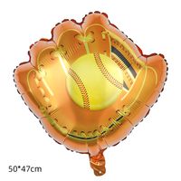Children's Day Birthday Baseball Rugby Aluminum Film Party Balloons sku image 6