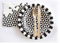 Fashion Stripe Paper Tableware main image 4