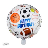 Kindertag Geburtstag Baseball Rugby Aluminiumfolie Gruppe Luftballons sku image 1