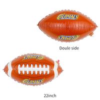 Children's Day Birthday Baseball Rugby Aluminum Film Party Balloons sku image 14