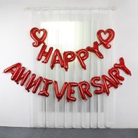 Valentine's Day Letter Heart Shape Aluminum Film Anniversary Balloons main image 5