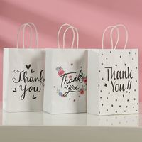 Thanksgiving Sweet Heart Shape Kraft Paper Party Gift Bags sku image 11