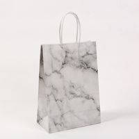 Fashion Marble Kraft Paper Festival Gift Bags main image 4