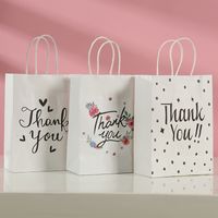 Thanksgiving Sweet Heart Shape Kraft Paper Party Gift Bags main image 1