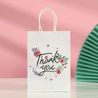 Thanksgiving Sweet Heart Shape Kraft Paper Party Gift Bags sku image 9