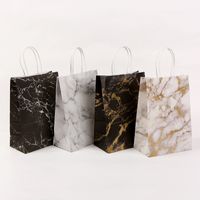 Fashion Marble Kraft Paper Festival Gift Bags main image 6
