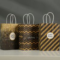 Birthday Fashion Stripe Paper Party Gift Bags main image 1
