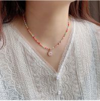 Fashion Geometric Glass Geometry Bohemian Pastoral No Inlaid Necklace sku image 15