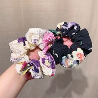Simple Style Flower Cloth Printing And Dyeing Hair Tie main image 1