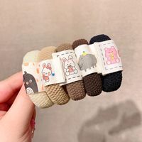 Simple Style Solid Color Cloth Hair Tie 1 Set main image 3