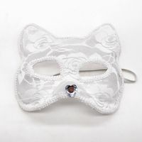Halloween Cat Lace Party Party Mask main image 4