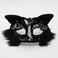 Halloween Cat Lace Party Party Mask sku image 5