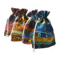 Ethnic Style Geometric Cotton Drawstring Jewelry Packaging Bags main image 3