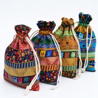 Ethnic Style Geometric Cotton Drawstring Jewelry Packaging Bags main image 1