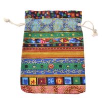 Ethnic Style Geometric Cotton Drawstring Jewelry Packaging Bags main image 2