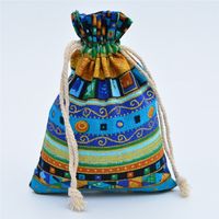 Ethnic Style Geometric Cotton Drawstring Jewelry Packaging Bags sku image 4
