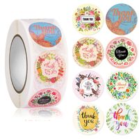 Thanksgiving Flower Copper Plate Sticker Party Gift Stickers main image 3