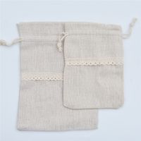 Fashion Solid Color Cotton Lace Gift Bags main image 3