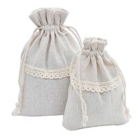 Fashion Solid Color Cotton Lace Gift Bags main image 2
