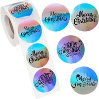 Christmas Letter Pvc Party Gift Stickers sku image 1