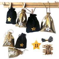 Christmas Fashion Solid Color Linen Party Festival Gift Bags 1 Set main image 5