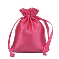 Simple Style Solid Color Satin Drawstring Jewelry Packaging Bags main image 4