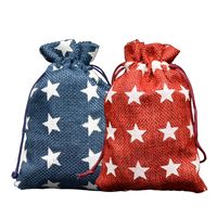 Christmas Fashion Star Linen Daily Gift Bags main image 2