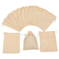 Simple Style Solid Color Linen Jewelry Packaging Bags main image 5