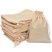Simple Style Solid Color Linen Jewelry Packaging Bags main image 1