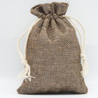 Christmas Simple Style Solid Color Linen Daily Gift Bags main image 2