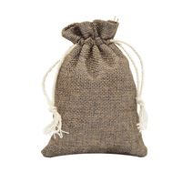 Christmas Simple Style Solid Color Linen Daily Gift Bags sku image 1