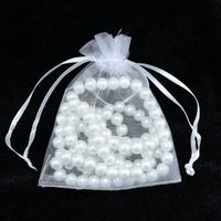 Simple Style Solid Color Organza Transparent Valentine'S Day Jewelry Packaging Bags main image 1